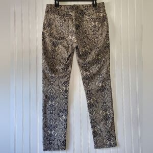 Inc Denim Paisley Pants Women's Sz 10